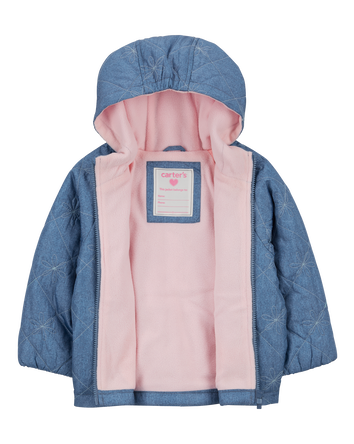 Toddler Quilted Chambray Mid-Weight Jacket, 