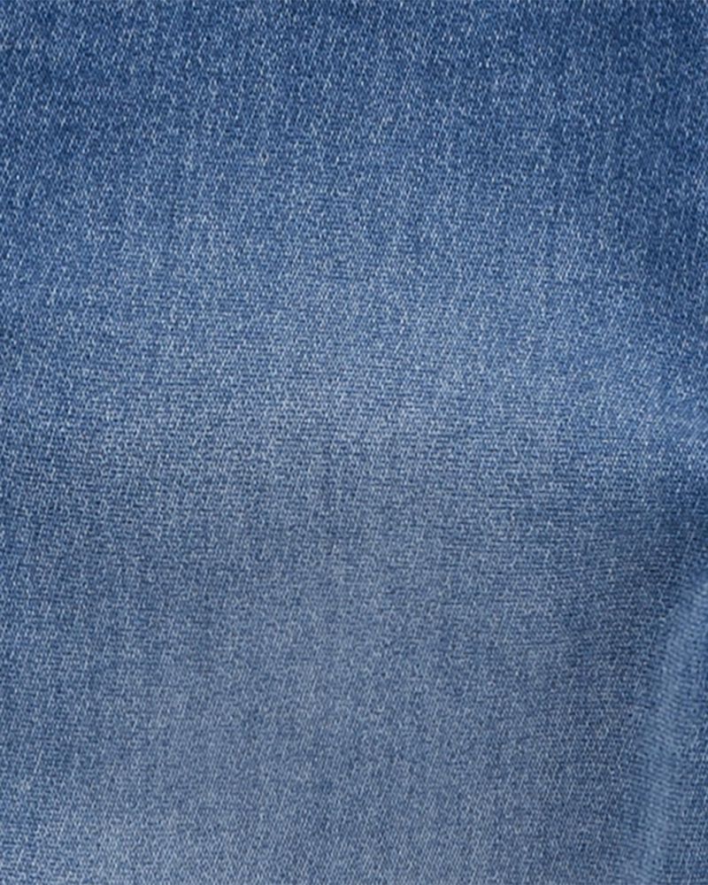 Toddler Stretch Denim Overalls - Medium Wash, image 3 of 5 slides