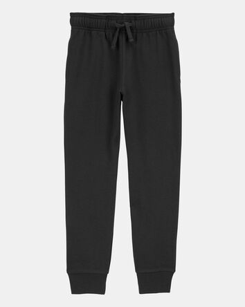 Boys Pull-On Drawstring Joggers - Black, 