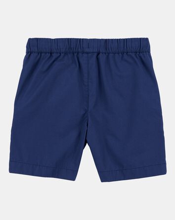 Boys Pull-On Poplin Shorts - Navy, 