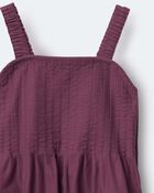 Toddler Girl Pleated Overalls - Purple, image 6 of 6 slides