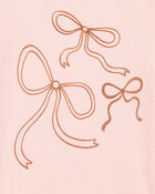 Toddler Girl Bow Short-Sleeve Graphic Tee - Pink, image 3 of 4 slides