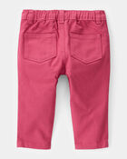 Baby 2-Piece Heart Sweater & Pull-On Pant Set - Ivory/Pink, image 3 of 7 slides