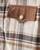 Baby Boy Western Plaid Cotton Long-Sleeve Button-Down, image 2 of 4 slides