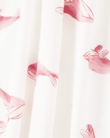 Baby Girl Whale Print Zip-Up PurelySoft Sleep & Play Pajamas, 