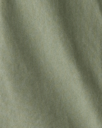 Kid Short-Sleeve Button-Down Pocket Shirt - Green, 