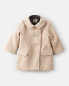 Baby Girl Long-Sleeve Fashion Peacoat - Brown, image 1 of 4 slides
