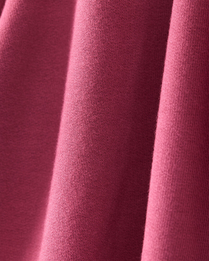 Baby Girl 2-Piece PurelySoft Long-Sleeve Tee & Pant Set - Burgundy, image 2 of 5 slides