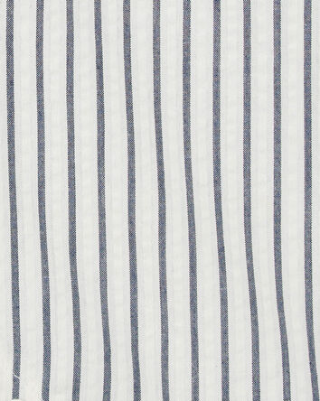 Baby Striped Polo Romper, 