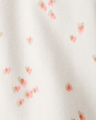 Toddler Girl Heart Print Long-Sleeve Flannel - Cream, image 3 of 4 slides