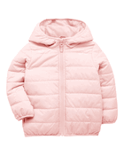 Baby Packable Hooded Puffer Jacket - Pink, image 2 of 5 slides