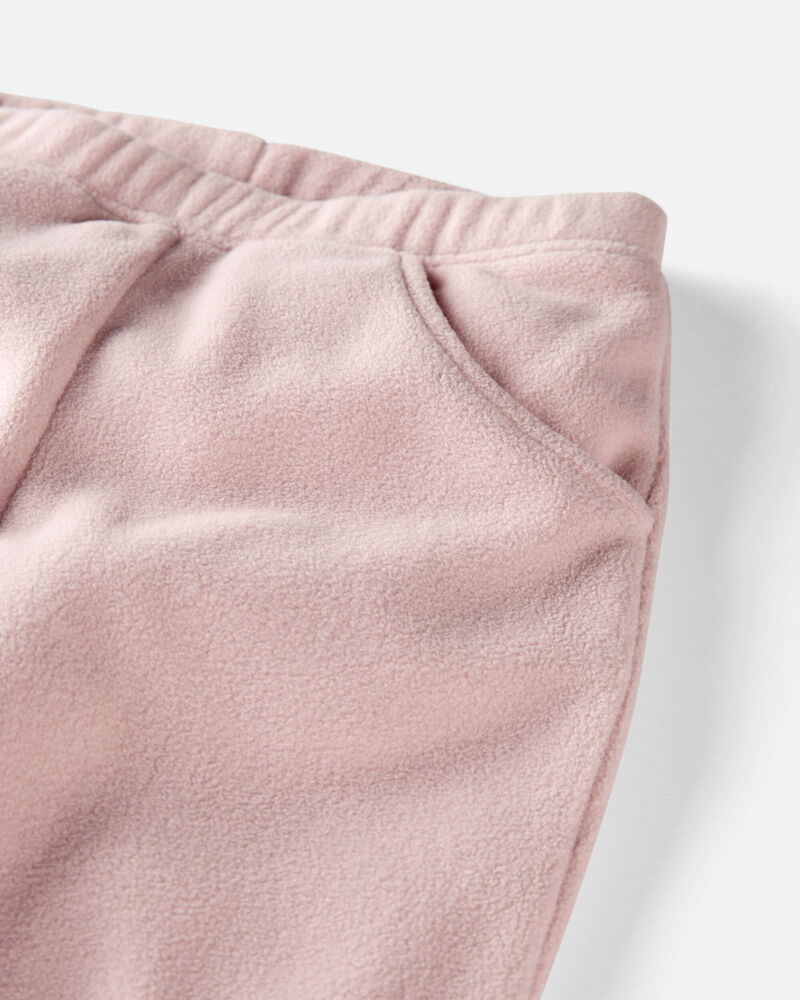 Toddler Girl 2-Piece Recycled Microfleece Set - Pink, image 2 of 3 slides