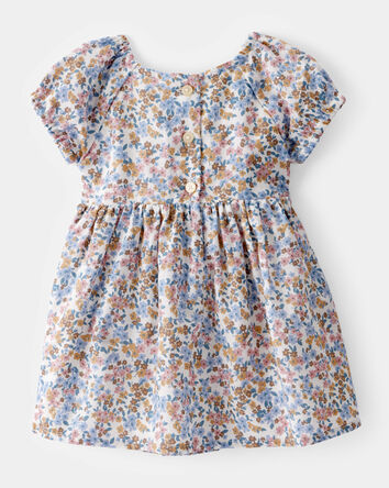 Baby Smocked Floral Print Dress , 