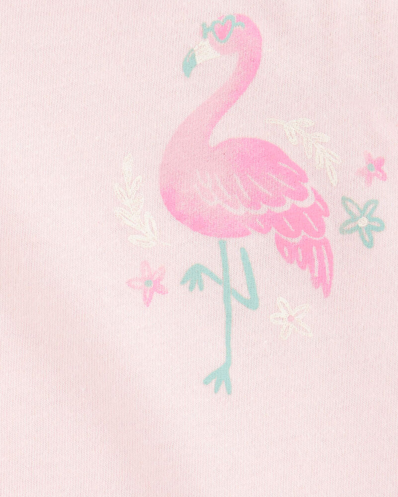 Toddler Girl Flamingo Muscle Tank - Pink, image 2 of 3 slides
