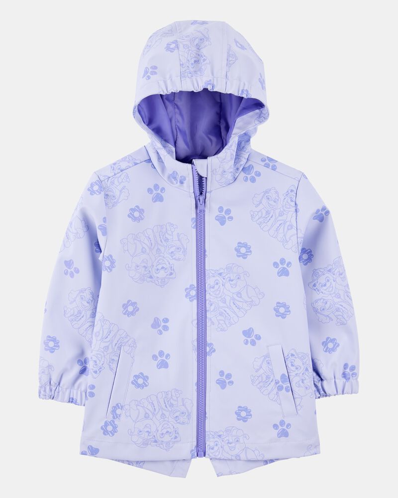 Toddler Girl PAW Patrol Rain Jacket - Purple, image 1 of 3 slides