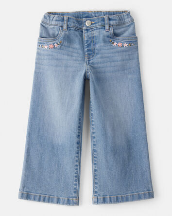 Toddler Girl Denim Wide-Leg Jeans - Blue, 