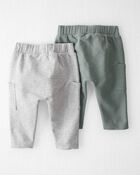 Baby 2-Pack Organic Cotton Pants, image 2 of 5 slides