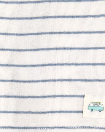 Baby 2-Piece Striped Pant Set - Blue/Ivory, 