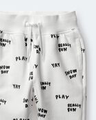 Toddler City Park&trade; Jogger Pant in Snow Day Print - Cream, image 7 of 7 slides
