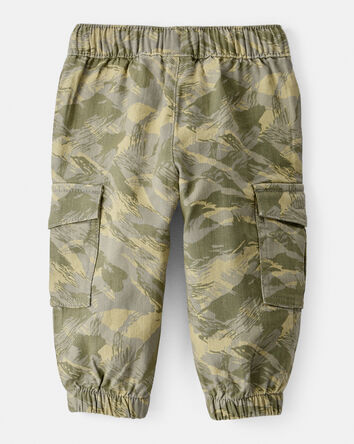 Baby Boy  Cotton Twill Pull-On Cargo Joggers - Camo, 