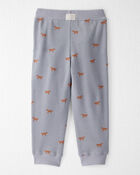 Toddler Organic Cotton Waffle Knit Set in Shadow Fox Print, image 3 of 5 slides