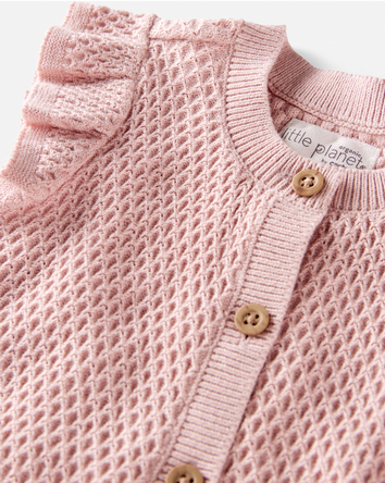 Baby Organic Cotton Sweater Knit Romper, 