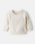 Baby Girl DayDream Fleece Hugs Pullover Sweatshirt - Cream, image 1 of 4 slides