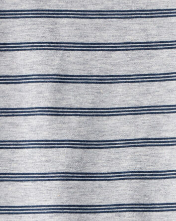 Toddler Boy Striped Long-Sleeve Tee - Grey, 