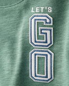 Toddler 2-Piece French Terry Sweatshirt & Pull-On Jogger Set - Green, image 3 of 5 slides