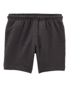 Toddler 2-Piece Textured Button-Down Jacquard Shirt & Shorts Set - Brown/Black, image 6 of 8 slides