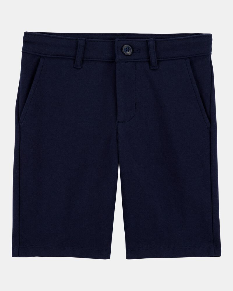 Kid 3-Pack Ponte Knit Uniform Pants - Navy, image 2 of 4 slides