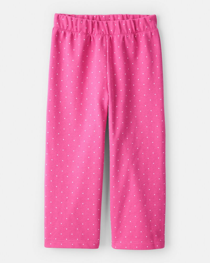 Toddler Girl Mini Icon French Terry Pullover & Pant Set - Pink, image 2 of 4 slides