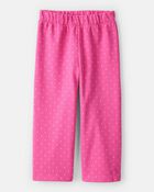 Toddler Girl Mini Icon French Terry Pullover & Pant Set - Pink, image 2 of 4 slides