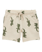 Toddler 2-Piece Alligator Button-Down Shirt & Pull-On Shorts Set, image 4 of 8 slides