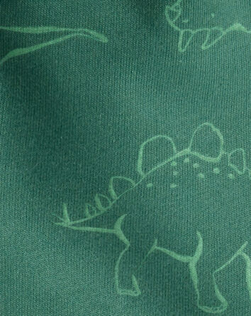 Baby 3-Piece "Little Guy Big Roar" Dinosaur Jacket Outfit Set - Green/Ivory, 