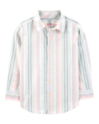 Kid 2-Piece Button-Down & Shorts Outfit Set, image 3 of 6 slides