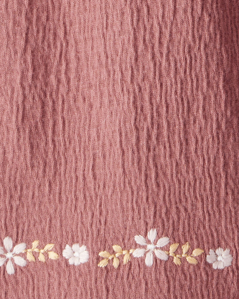 Baby Girl 2-Piece Organic Cotton Crinkled Knit Set, image 4 of 6 slides