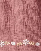 Baby Girl 2-Piece Organic Cotton Crinkled Knit Set, image 4 of 6 slides