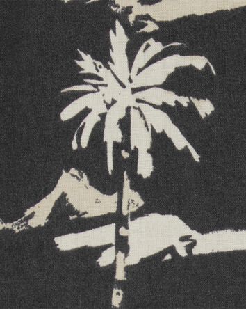 Boys Short-Sleeve Tropical Button-Front Shirt, 