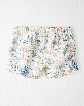Baby Boy Recycled Tropical-Print Swim Trunks, 