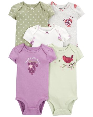 Baby 5-Pack Short-Sleeve Original Bodysuits, 