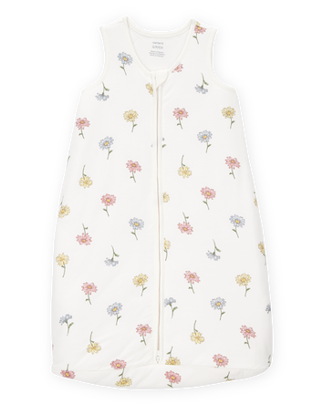 Baby 2-Way Zip Floral PurelySoft Wearable Blanket - Ivory, 