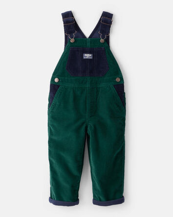 Toddler Boy Corduroy Overalls - Green, 