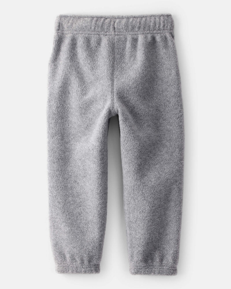 Toddler Boy Fleece Joggers - Grey, image 2 of 6 slides