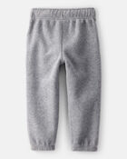 Toddler Boy Fleece Joggers - Grey, image 2 of 6 slides