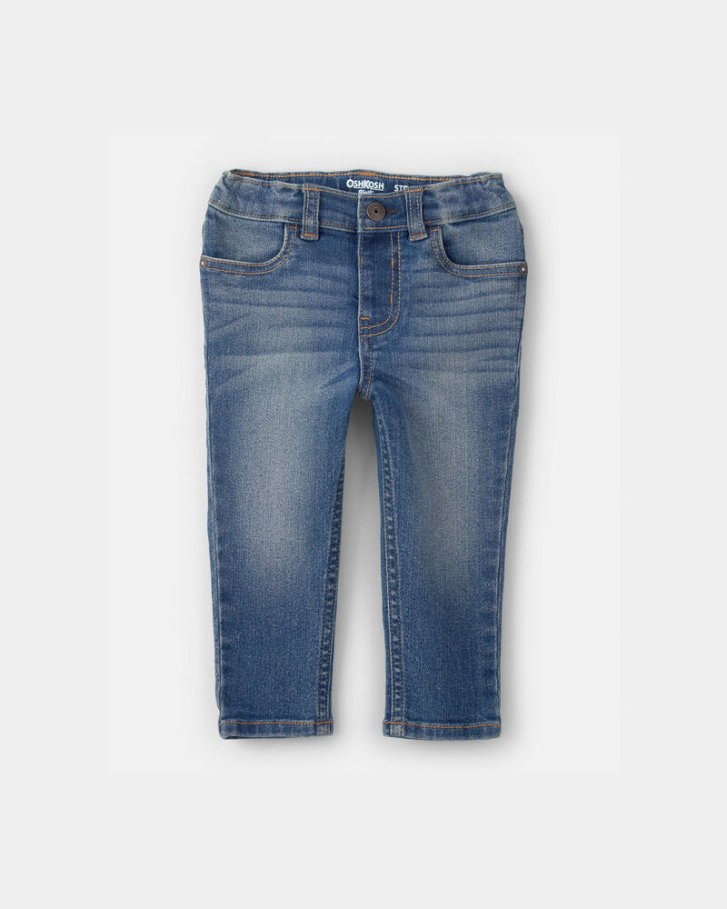 Baby Dark Blue Wash Straight-Leg Jeans, image 1 of 4 slides