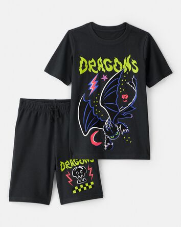 Kid 2-Piece How To Train Your Dragon Outfit Set, 