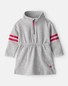 Baby Girl DayDream Fleece Dress - Grey, image 1 of 6 slides