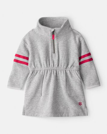 Baby Girl DayDream Fleece Dress - Grey, 