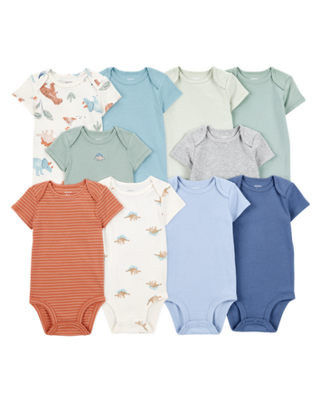 Baby 10-Pack Short-Sleeve Bodysuits, 